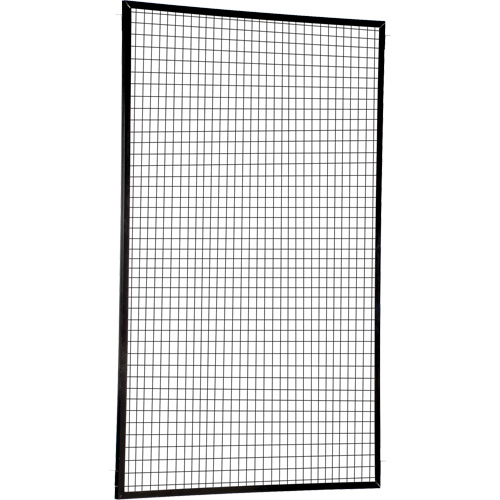 Adjustable Perimeter Guard Panel, 8' H x 5' W, Black Equipment World