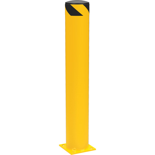 Safety Pipe Bollard, Steel, 42" H x 6-5/8" W, Yellow Equipment World