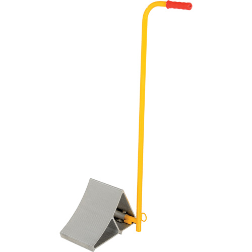 Aluminum Wheel Chock With Handle, 7" W x 11-7/8" D x 7-11/16" H Equipment World