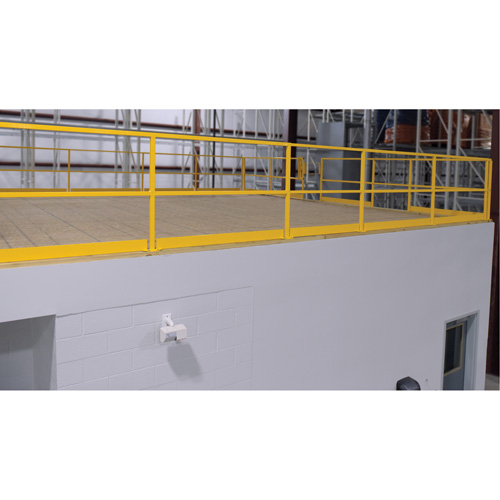 Mezzanine Safety Gate, 68-1/2" L x 42" H, 80-1/16" Raised, Yellow Equipment World