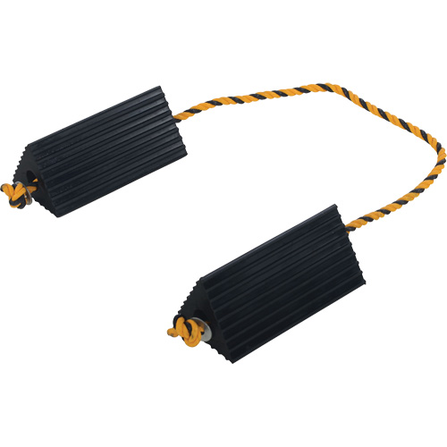 Airline Wheel Chock, 5" x 10" x 4-1/2", Black Equipment World