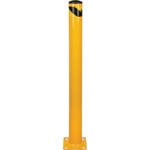 Bollard, Steel, 48" H x 4-1/2" W, Yellow Equipment World