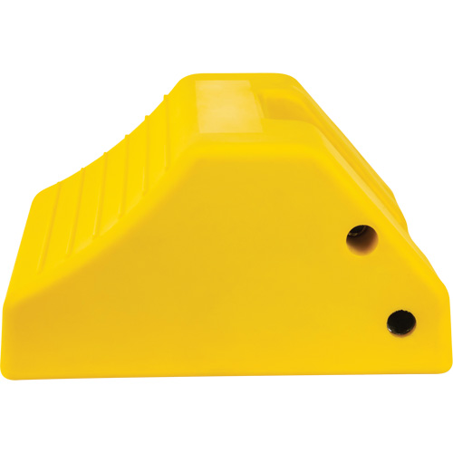 Cale de roue robustes, Ur&eacute;thane, Jaune, 15-1/2" la x 17-7/10" p x 10" h Equipment World