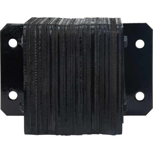 Laminated Dock Bumpers, Horizontal, Rubber, 12" W x 4" D x 10" H Equipment World