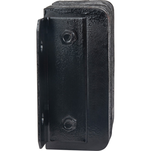 Laminated Dock Bumpers, Horizontal, Rubber, 12" W x 4" D x 10" H Equipment World