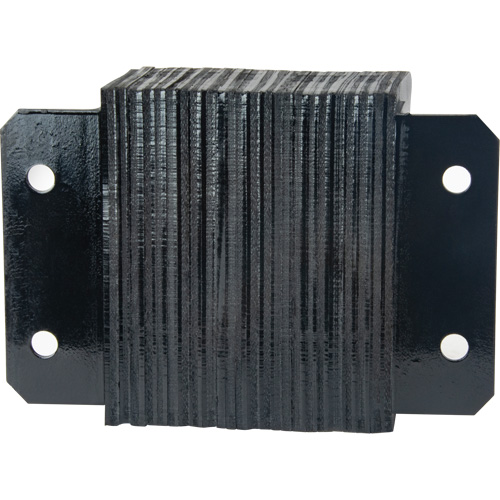 Laminated Dock Bumpers, Horizontal, Rubber, 12" W x 6" D x 10" H Equipment World