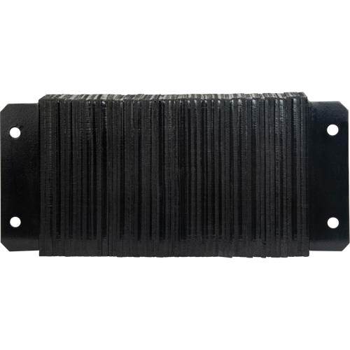 Laminated Dock Bumpers, Horizontal, Rubber, 24" W x 4" D x 12" H Equipment World