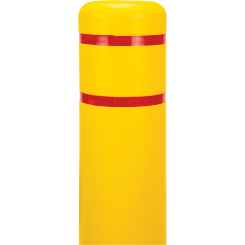 Polyethylene Bollard Cover, 6-5/8" Dia. x 52" L, Red/Yellow Equipment World