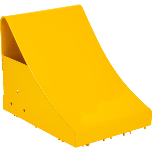 Ice Chocks, Steel, Yellow, 8-1/16" W x 10-5/8" D x 8-13/16" H Equipment World
