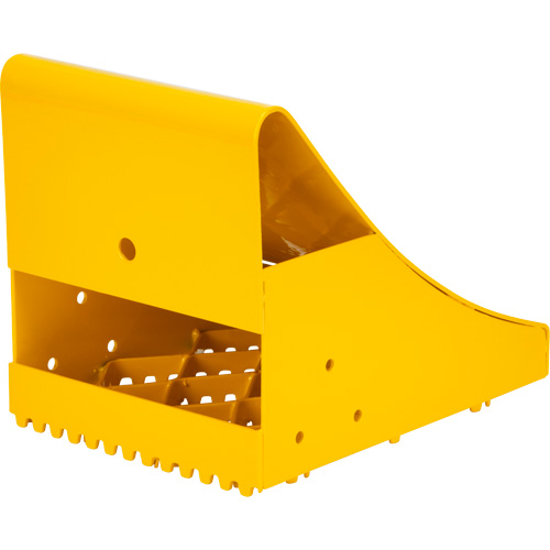 Ice Chocks, Steel, Yellow, 8-1/16" W x 10-5/8" D x 8-13/16" H Equipment World