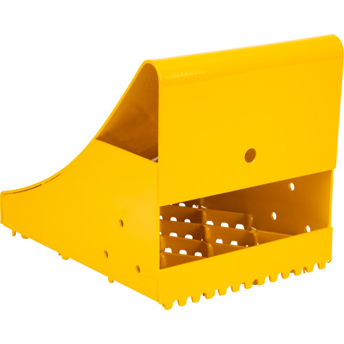 Ice Chocks, Steel, Yellow, 8-1/16" W x 10-5/8" D x 8-13/16" H Equipment World