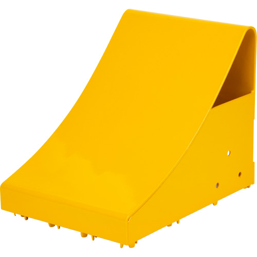 Ice Chocks, Steel, Yellow, 8-1/16" W x 10-5/8" D x 8-13/16" H Equipment World