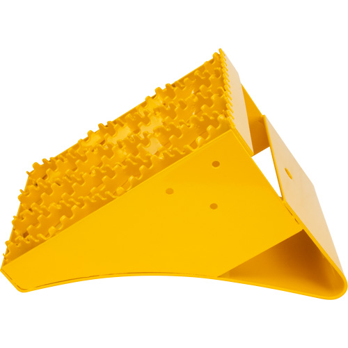 Ice Chocks, Steel, Yellow, 8-1/16" W x 10-5/8" D x 8-13/16" H Equipment World