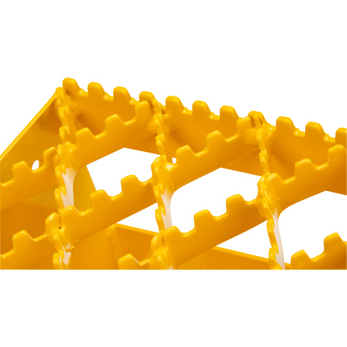 Ice Chocks, Steel, Yellow, 8-1/16" W x 10-5/8" D x 8-13/16" H Equipment World