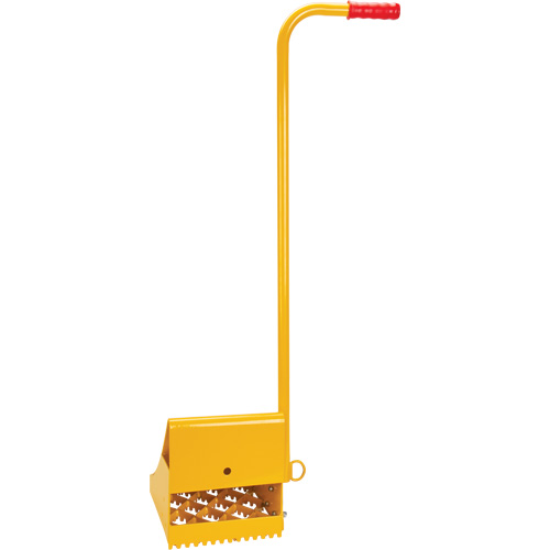 Ice Chock with Ergonomic Handle, Steel, Yellow, 8-1/16" W x 10-5/8" D x 8-13/16" H Equipment World