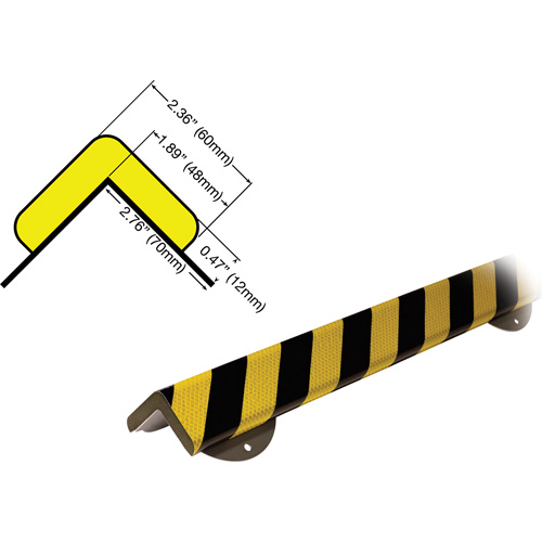 WPK-H+ Profile 1M Corner Protection Bumper Guard Wall Protection Kit Equipment World