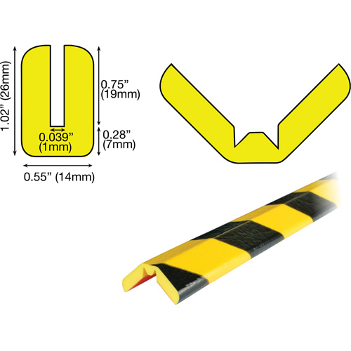 W Profile 5M Edge Protection Bumper Guard, 16.42' Long Equipment World