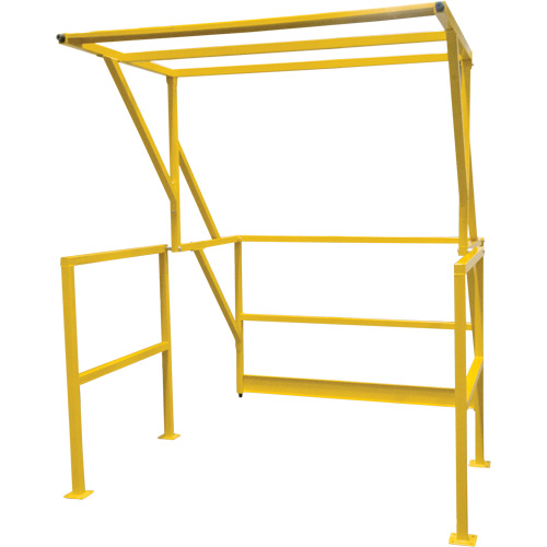 Barri&egrave;re de s&eacute;curit&eacute; pour mezzanine, 70" lo x 77" ha, 78" &eacute;lev&eacute;e, Jaune Equipment World