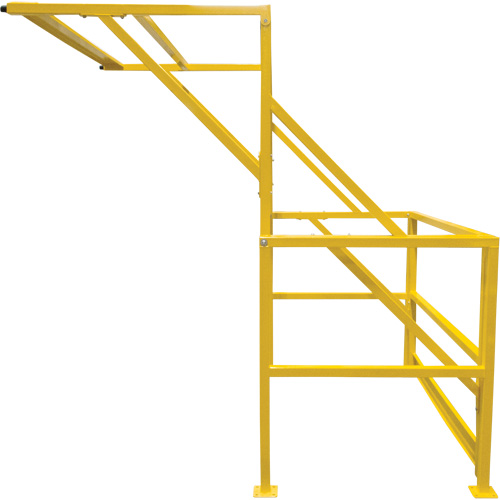 Barri&egrave;re de s&eacute;curit&eacute; pour mezzanine, 70" lo x 77" ha, 78" &eacute;lev&eacute;e, Jaune Equipment World