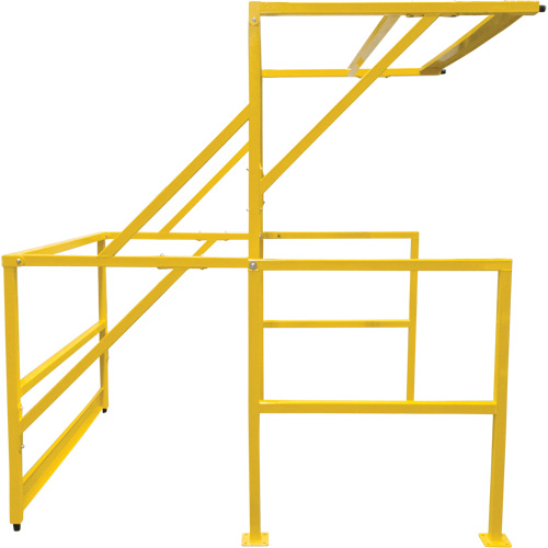 Barri&egrave;re de s&eacute;curit&eacute; pour mezzanine, 70" lo x 77" ha, 78" &eacute;lev&eacute;e, Jaune Equipment World