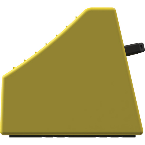 Cale de roue ultra-robuste pour l'exploitation mini&egrave;re Checkers Safety sans support, PEHD, Jaune, 14-1/2" la x 17-1/2" p x 16" h Equipment World