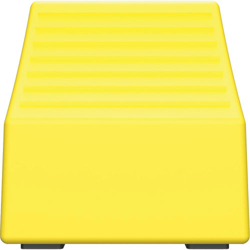 Cale de roue ultra-robuste pour l'exploitation mini&egrave;re Checkers Safety sans support, PEHD, Jaune, 14-1/2" la x 17-1/2" p x 16" h Equipment World