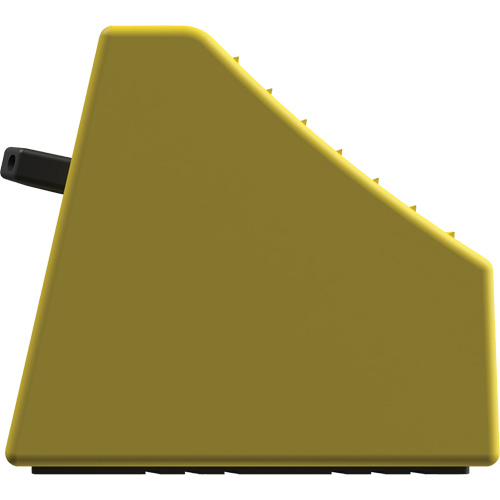 Cale de roue ultra-robuste pour l'exploitation mini&egrave;re Checkers Safety sans support, PEHD, Jaune, 14-1/2" la x 17-1/2" p x 16" h Equipment World