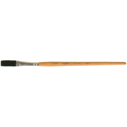 One Stroke Paint Brush, 3/8" Brush Width, Ox Hair, Wood Handle Equipment World