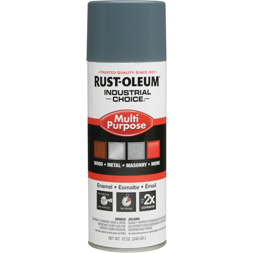 Industrial Choice&reg; 1600 System Multi-Purpose Enamel Spray Paint, Machine Grey, Gloss, 12 oz., Aerosol Can Equipment World