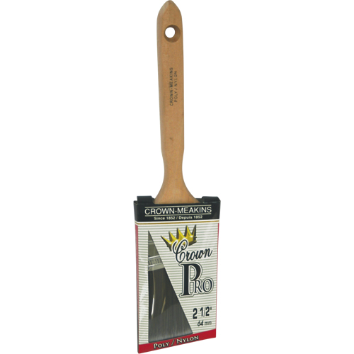 Angular Pro Paint Brush, Poly/Nylon, Wood Handle, 2-1/2" Width Equipment World