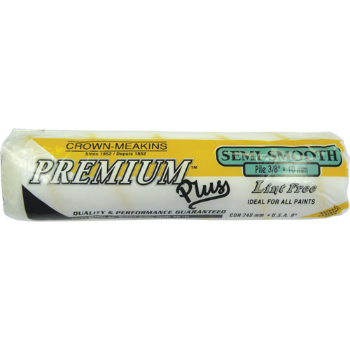 Professional Lint-Free Paint Roller Cover, 10 mm (3/8") Nap, 240 mm (9-1/2") L Equipment World