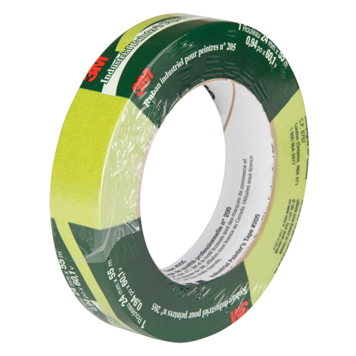 Painter's Masking Tape 205, 24 mm (1") x 55 m (180'), Green Equipment World