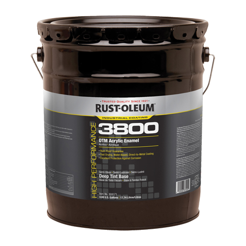 3800 High-Performance DTM Acrylic Enamel, 5 gal., Pail, Tint Base Equipment World