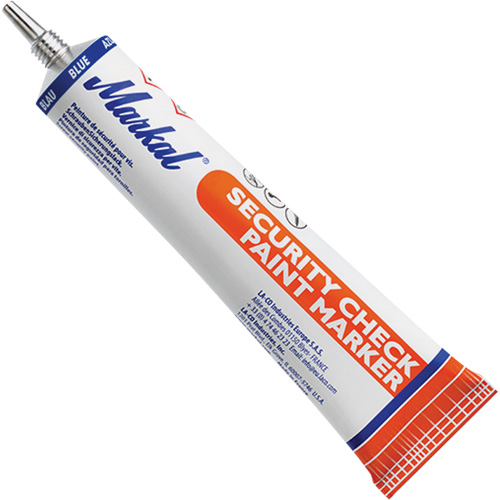 Security Check Paint Marker, 1.7 oz., Tube, Blue Equipment World