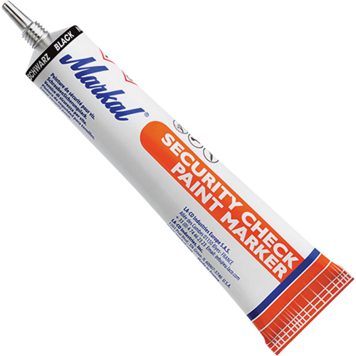 Security Check Paint Marker, 1.7 oz., Tube, Black Equipment World