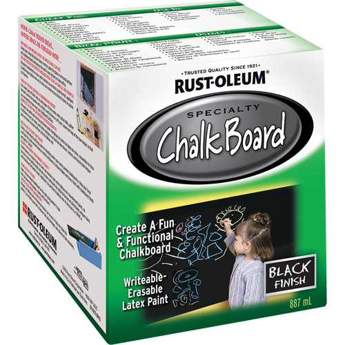 Chalk Board Paint, 877 ml, Can, Black Equipment World