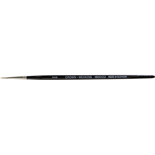 Round Artist Brush, #2/0 Brush Width, Synthetic, Wood Handle Equipment World