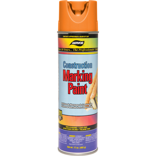 Construction Marking Paint, 17 oz., Aerosol Can Equipment World