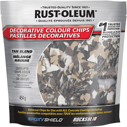 Decorative Colour Chips, 474 g, Bag, Tan Blend Equipment World