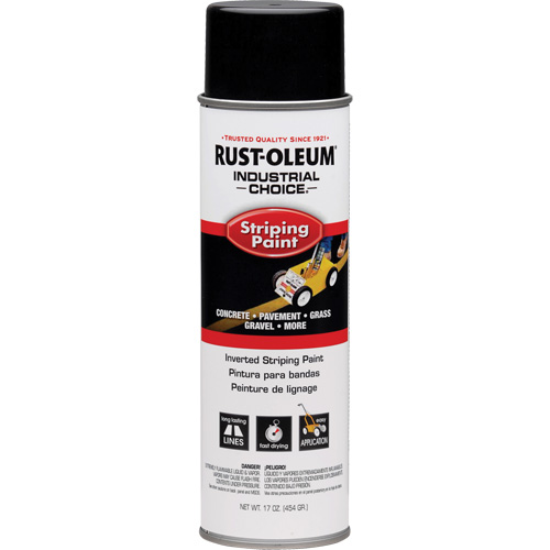 S1600 System Inverted Striping Paint, Black, Aerosol Can Equipment World