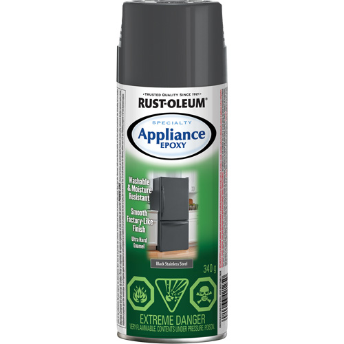 Specialty Appliance Epoxy Coating, Aerosol Can, Black Stainless Steel Equipment World