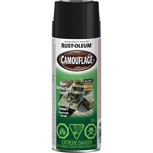 Specialty Camouflage Paint, Aerosol Can, Black Equipment World