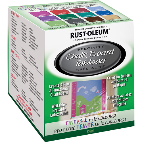 Specialty Chalk Board Paint, 824 ml, Kit, Tint Base Equipment World