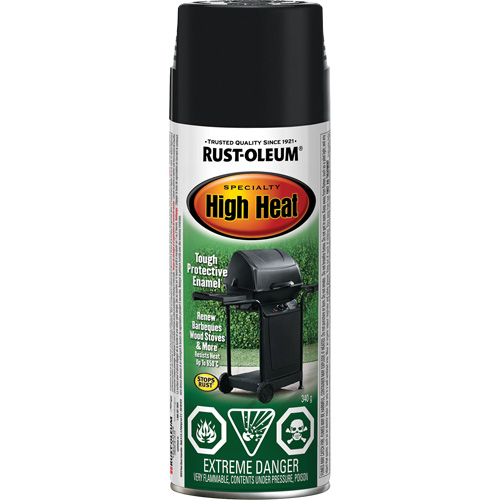 Specialty High Heat Enamel Spray Paint, Aerosol Can, Black Equipment World