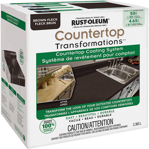 Countertop Transformations&reg; Fleck Countertop Coating System, 2.37 L, Kit, Brown Fleck Equipment World