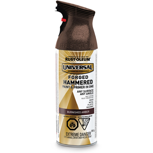 Universal&reg; Paint & Primer In One, Burnished Amber, Hammered, Aerosol Can Equipment World