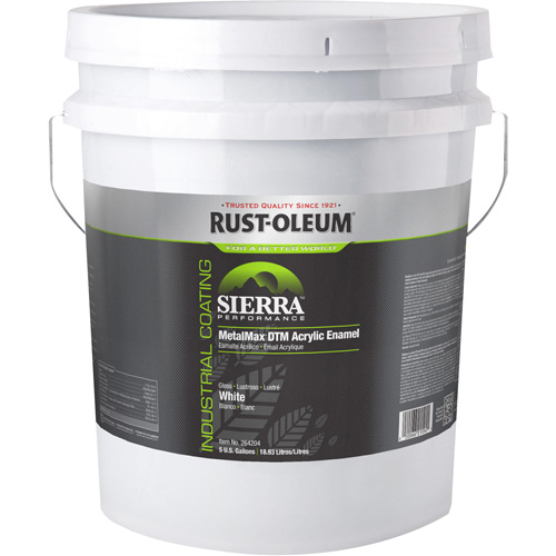 &eacute;mail acrylique DTM Sierra Performance MetalMax Plus, 5 gal., Seau, Blanc Equipment World