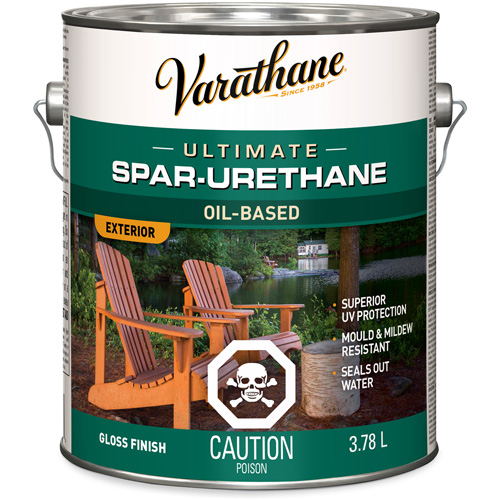 Varathane&reg; Diamond Outdoor Wood Finish, 3.78 L, Clear, Gloss Equipment World