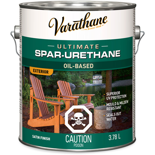 Varathane&reg; Diamond Outdoor Wood Finish, 3.78 L, Clear, Satin Equipment World
