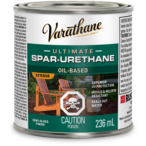 Varathane&reg; Diamond Outdoor Wood Finish, 236 ml, Clear, Semi-Gloss Equipment World